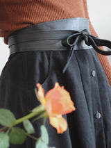 Kiedo Black Classic Wrap Belt